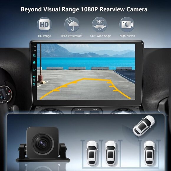 Jeep Wrangler JK 2007-18 10.2" Android Stereo | CarPlay & Backup Camera - Picture 4 of 7